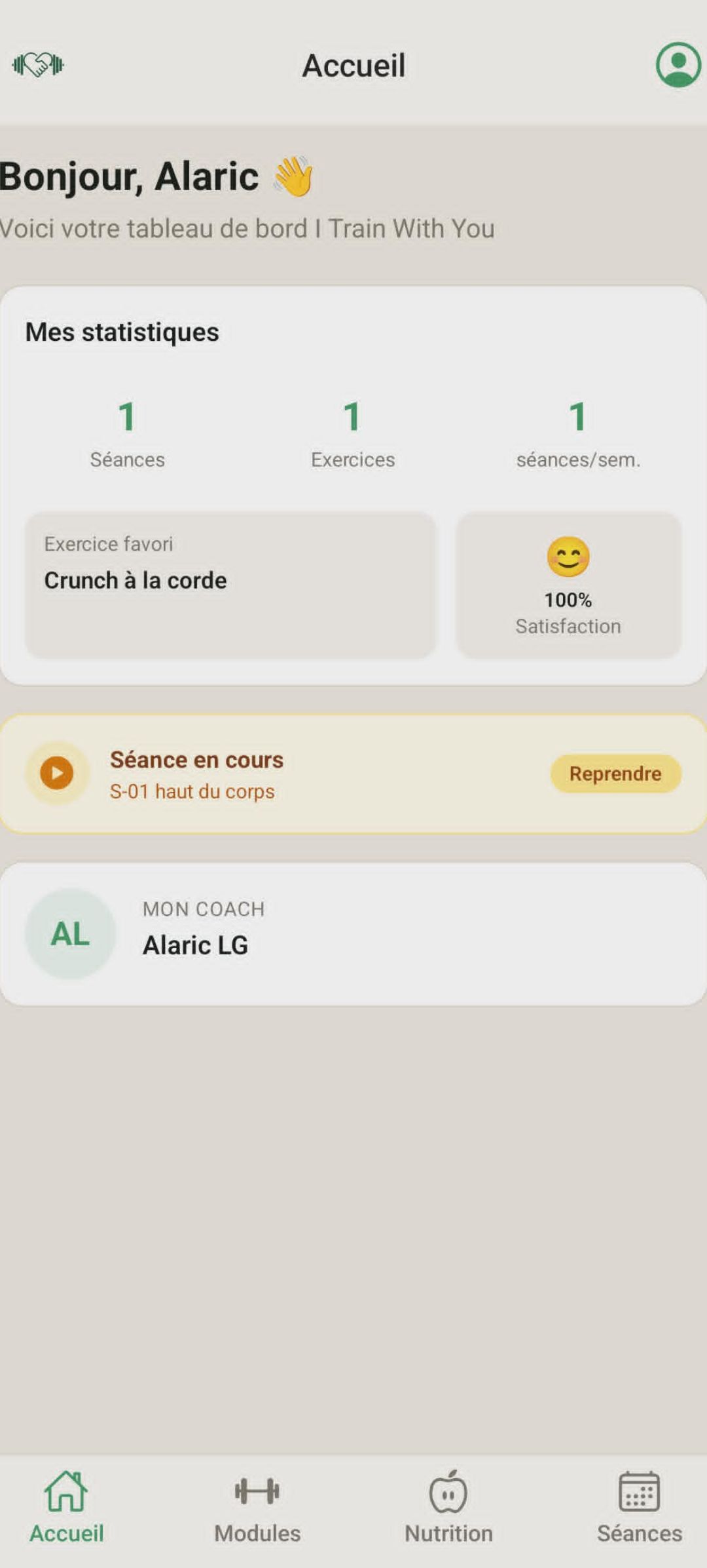 Plan nutritionnel personnalisé
